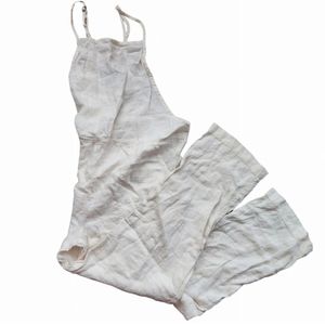 BDG URBAN OUTFITTERS Linen Jumpsuit Cream Women's L